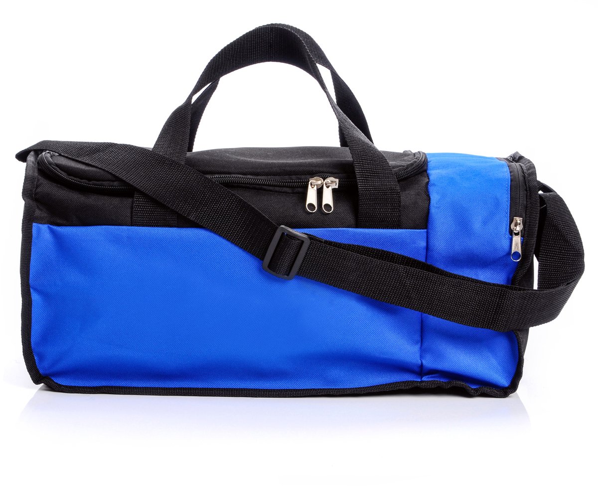 Meteor Nepr - Fitness tas - Sportuitrusting - Ideaal voor sport en training - Blauw / Zwart
