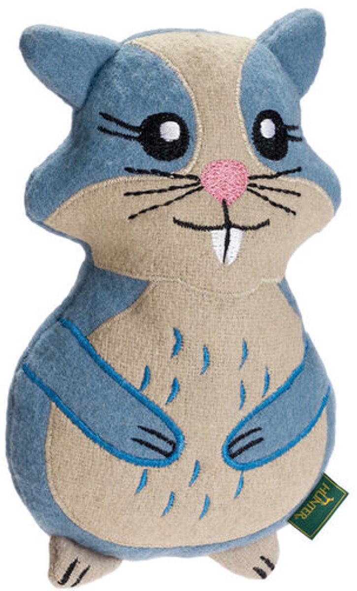 Hunter – Hondenspeelgoed – Knuffel voor honden – Hamster – Blauw -20cm