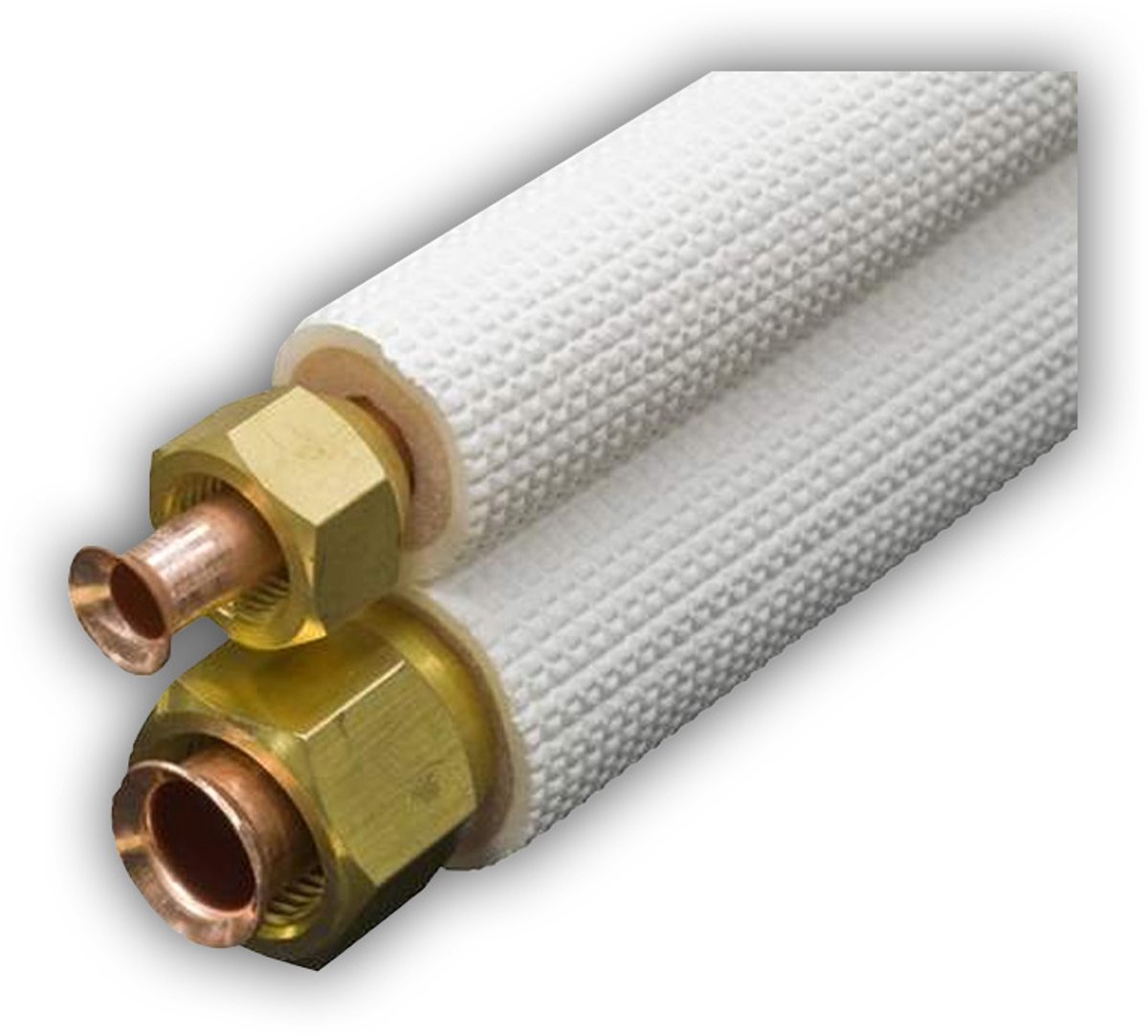 Aircopipe Airco Leidingset 3/8 x 5/8 Geïsoleerd met Wartels (R32/R410A) Lengte: 5 meter