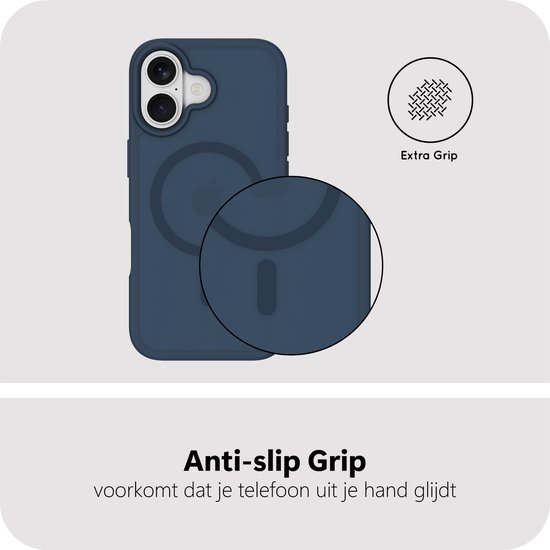 Coque Cazy pour iPhone 17 - Compatible MagSafe - Coque arrière de qualité militaire - Blauw