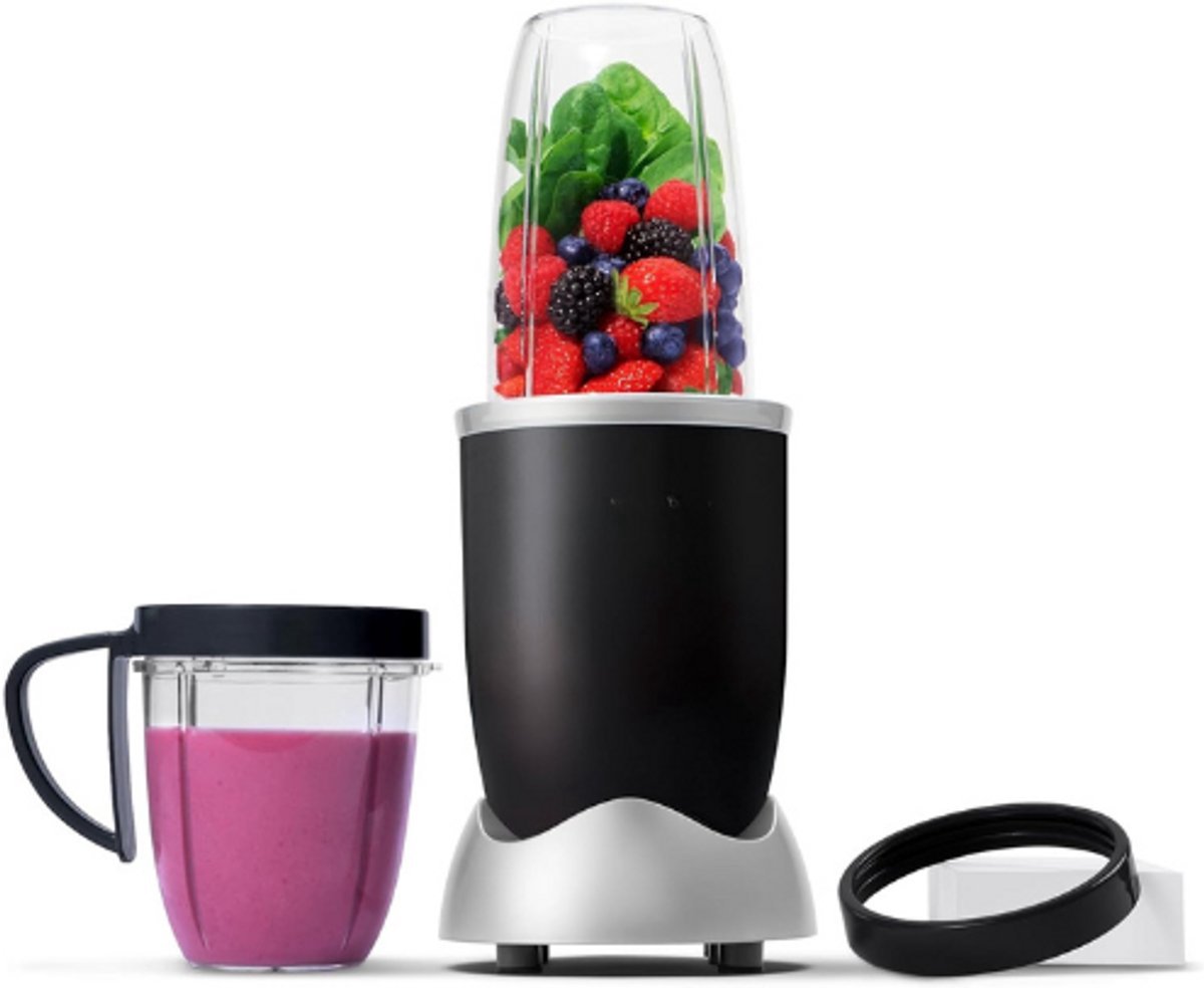 Thuys – Elektrische Blender – Shredder – Smoothiemaker En Multifunctionele Blender – 700ml En 500ml Glazen – Zwart