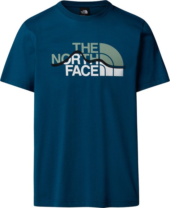 T-shirt d'extérieur The North Face M SS MOUNTAIN LINE pour homme - INK minérale