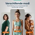 Trois femmes, pour les modes 'Normal', 'Athlète' et 'Bébé': une femme aux cheveux bruns, une athlète en tenue de sport et une mère avec un bébé.