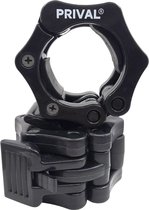 Prival Halterklemmen – Barbell Clips – Set van 2 - Barbell collars - Haltersluiting 50mm - Halterklemmen - Barbell - Olympic barbell
