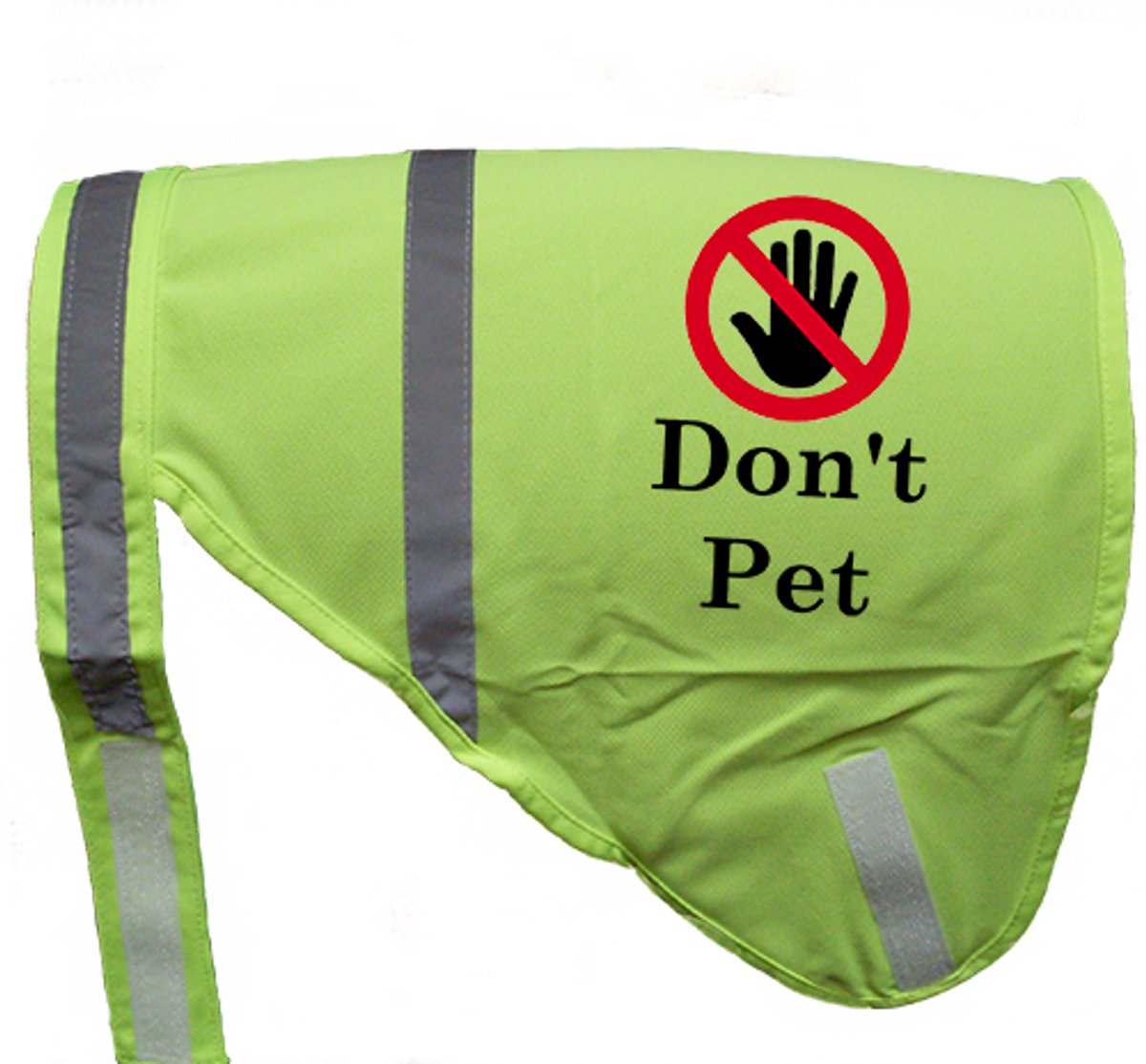 Hondenhesje "DON'T PET", Maat S, Kleur Geel