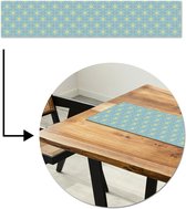 Chemin de table 150x30 cm - Set de table vinyle Fleurs - Boho - Motifs - Mandala - Vintage - Décoration de table - Décoration de table - Décoration de Cuisine - Décoration de table