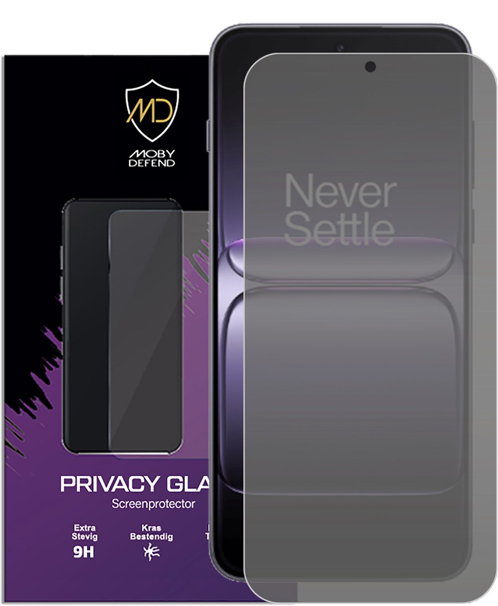 MobyDefend Screenprotector - Geschikt voor OnePlus Nord 5 - HD Privacy Glass Screensaver