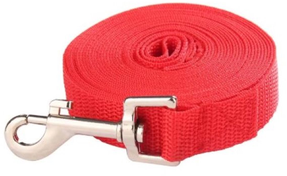 Trainingslijn 10 Meter - Nylon - Rood