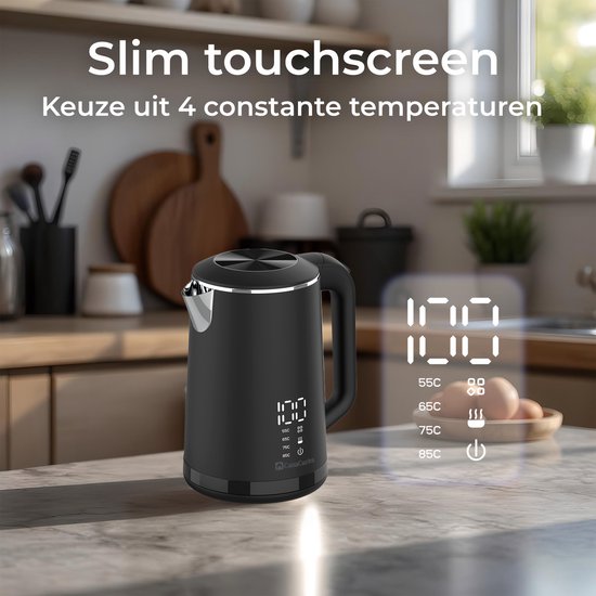 Caso Wk Cool Touch Waterkoker 1, 4l Temperatuurinstelling Rvs 266 242273