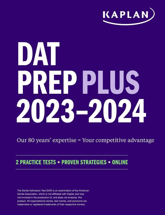 Kaplan Test Prep - DAT Prep Plus 2023-2024 - cover