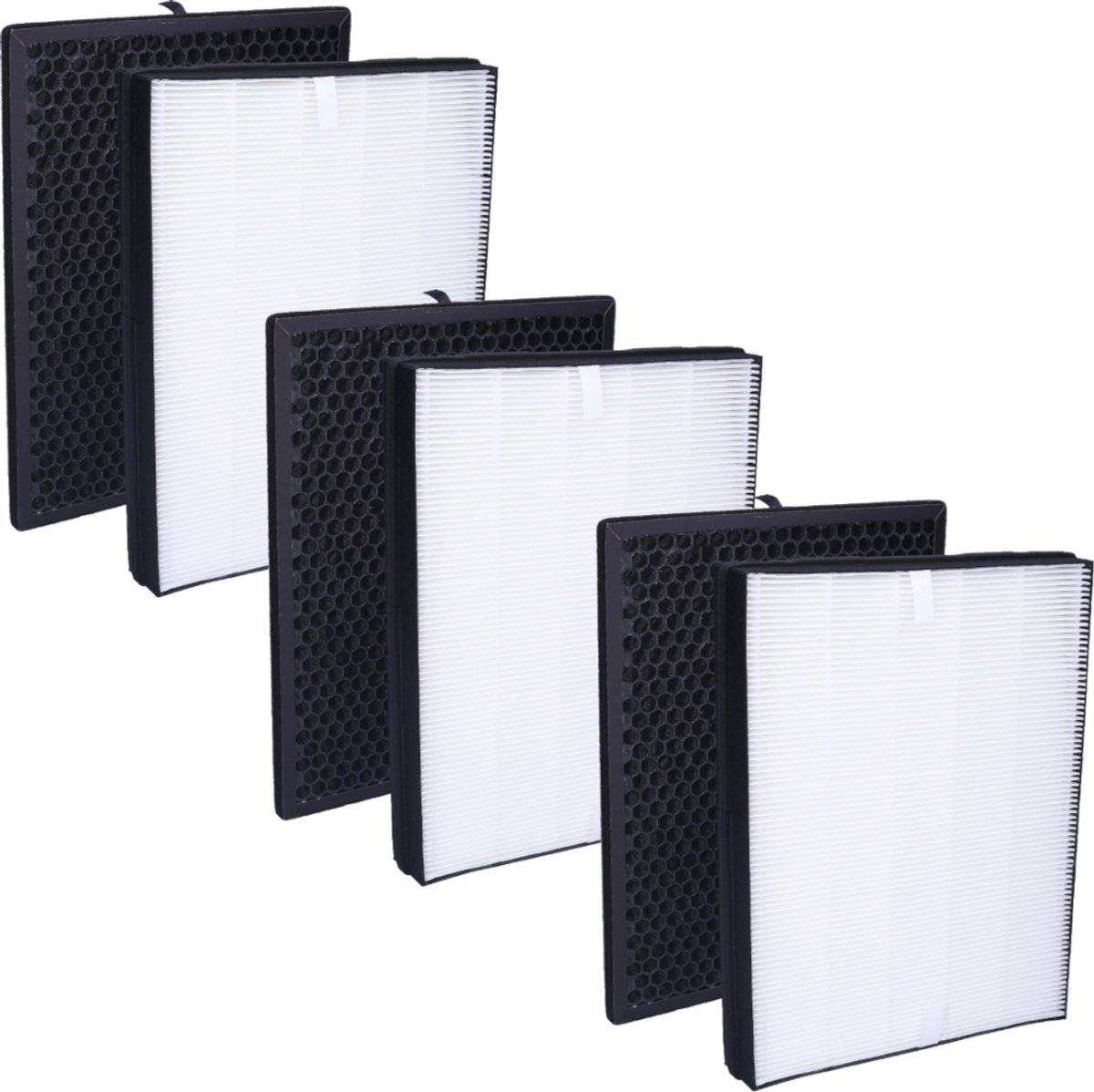Sillar, HEPA filter, actieve kool filterset, voor luchtreiniger, geschikt voor Philips AC2889, AC2887, AC2882, AC3829, vervangingen, 6st