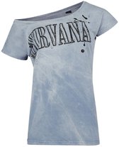 T-shirt Nirvana In Utero Collage bleu clair M Katoen -