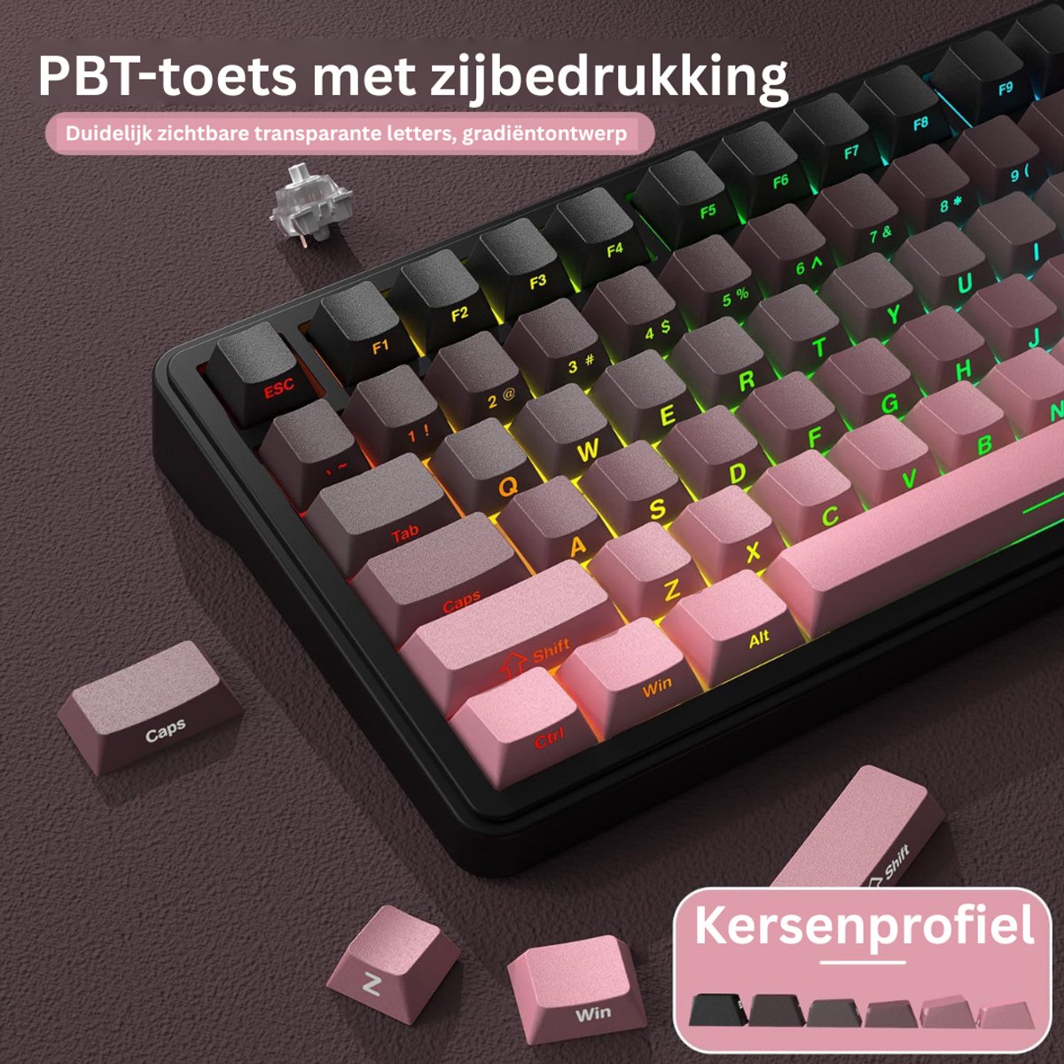 DailySupplies Mechanical Keyboard - Zwart thumbnail 2