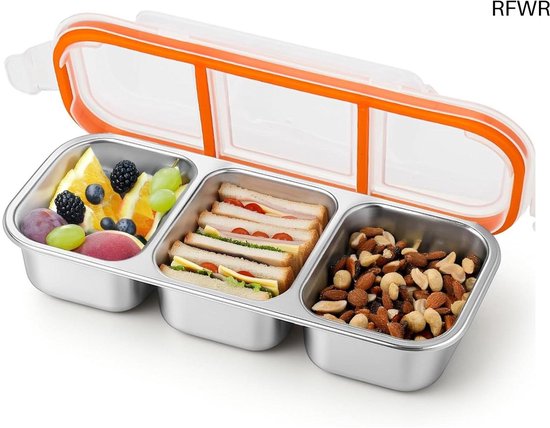 Yumbox Presto RVS Lekvrije Bento Box - Aqua