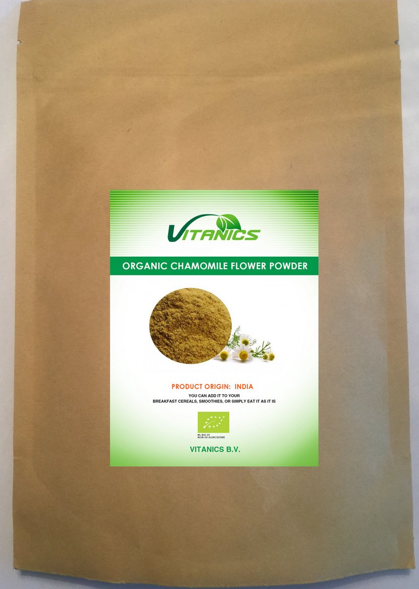 Biologische Kamillebloem Poeder (Chamomile Flower Powder Organic) 500g