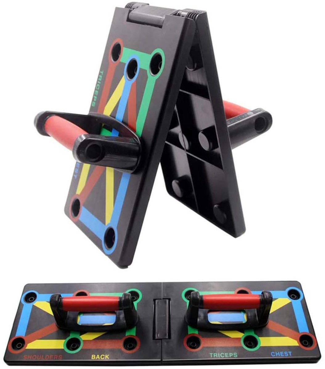 Ibenzoa® Multifunctioneel 12-in-1 opvouwbaar push-upbord voor volledige lichaamstraining en spieropbouw