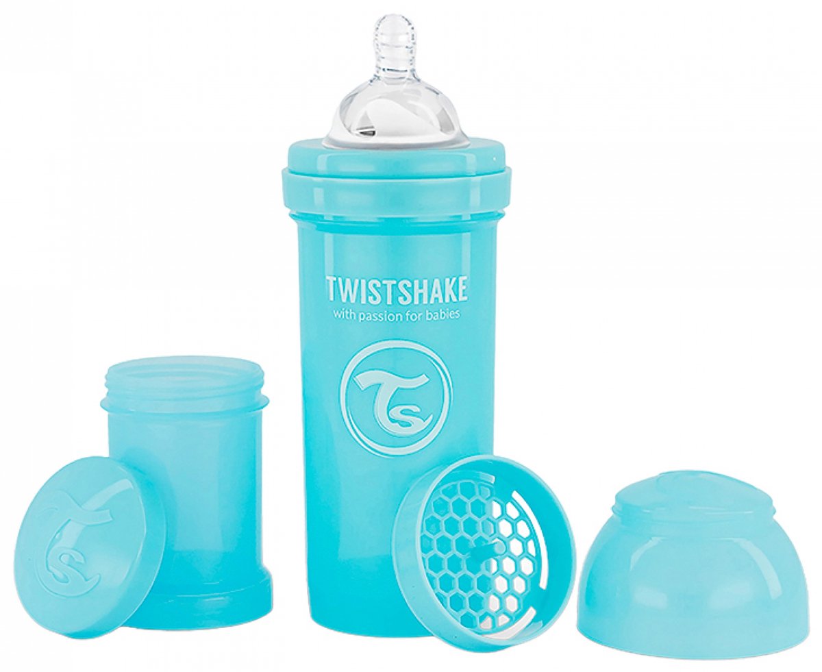 Drinkflesje Antikoliek 260  ml - Pastelblauw | Twistshake