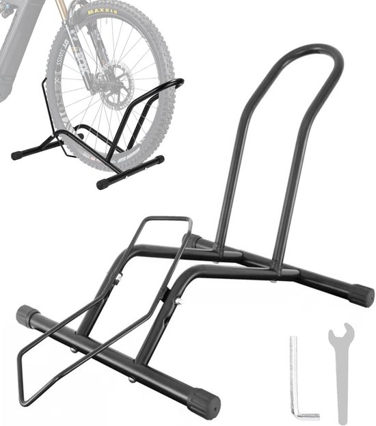 TLGREEN Fietsstandaard 2 Stuks, vloerstandaard, fietshouder, eenvoudige montage, bandbreedtes tot 80 mm, 20-29 Inch,vrijstaande fietsstandaard voor