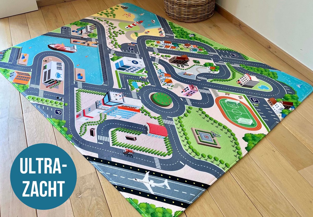 Mats & Joy – Boerderij Speelmat met Stratenplan 130x180cm