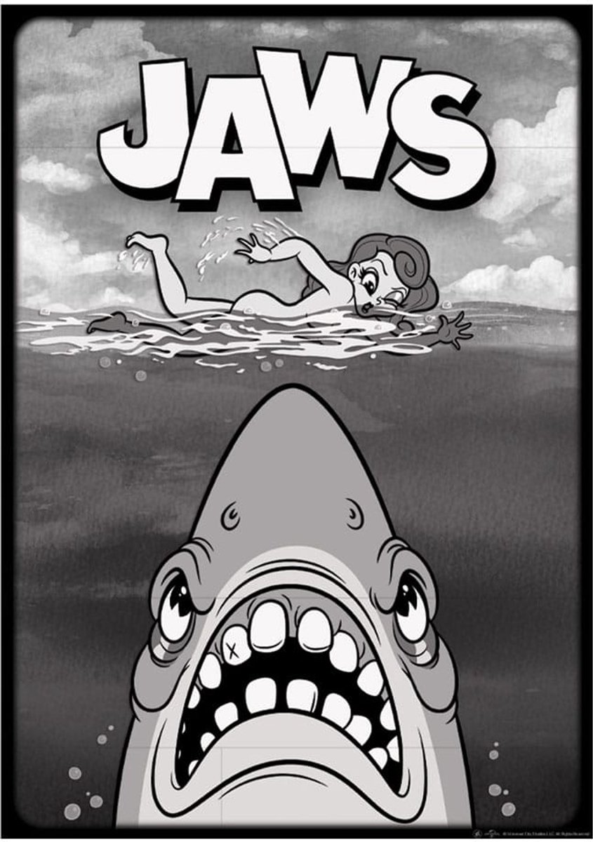 FaNaTtik Jaws Art Print Limited Edition 42 x 30 cm Poster & Wallscrolls