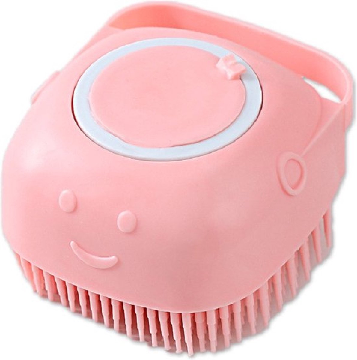 dierenborstel – kattenborstel-hondenborstel-met Shampoo Dispenser – Siliconen-Borstel- Massageborstel voor Bad & Verzorging-kat-hond