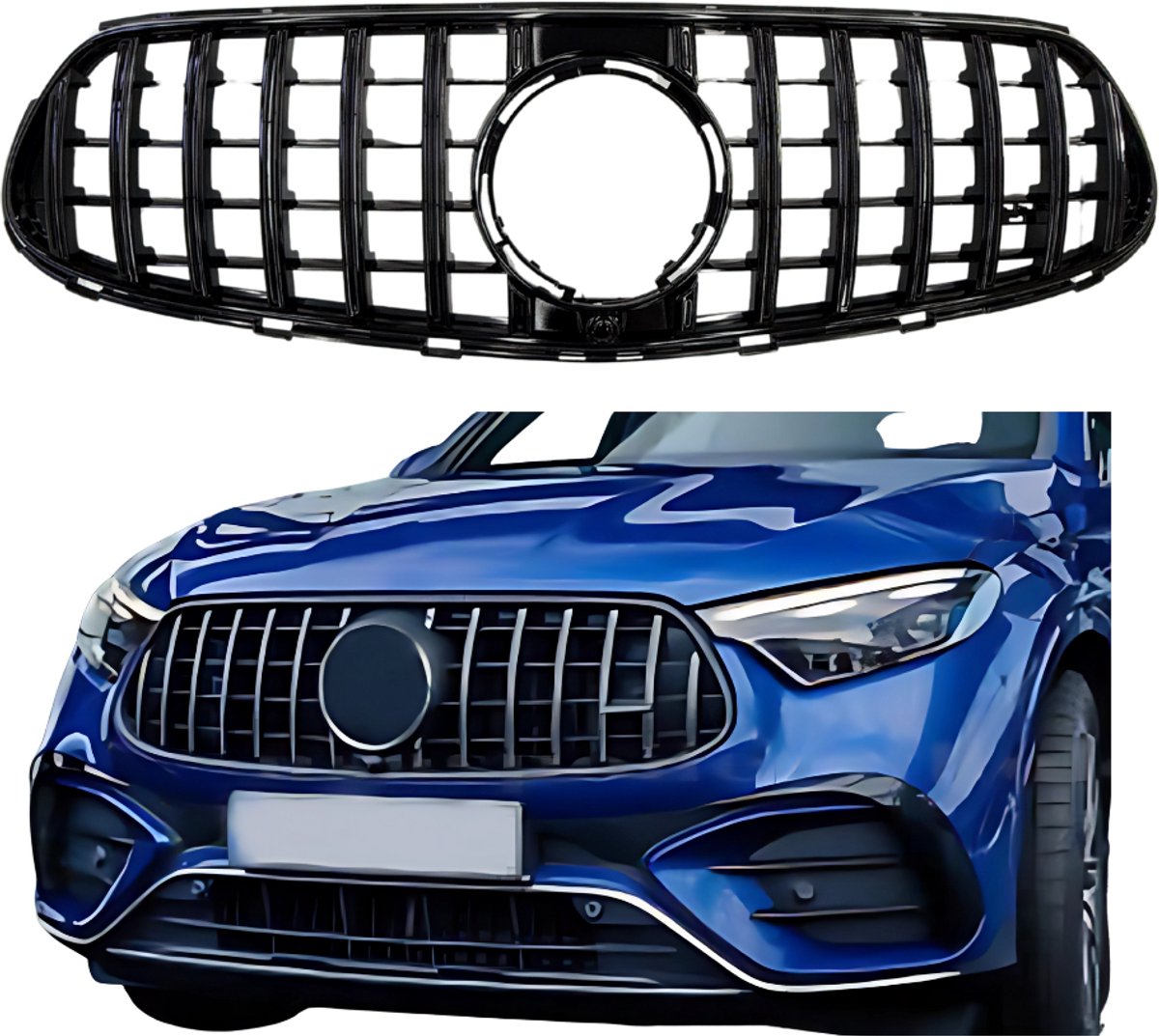 Mercedes GLC X254 SUV, C254 Coupe (2022+) GT-R Panamericana Style Grill Glans Zwart