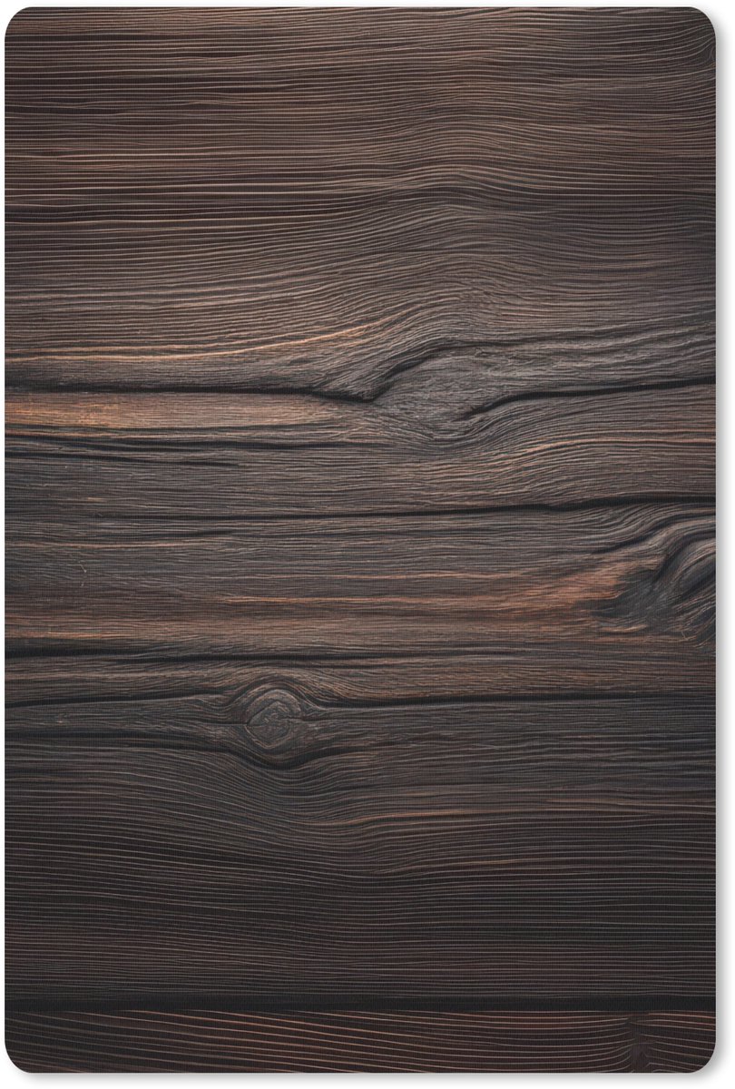 Muismat 18x27 cm - Mousepad Hout - Grillige nerven - Muismatten
