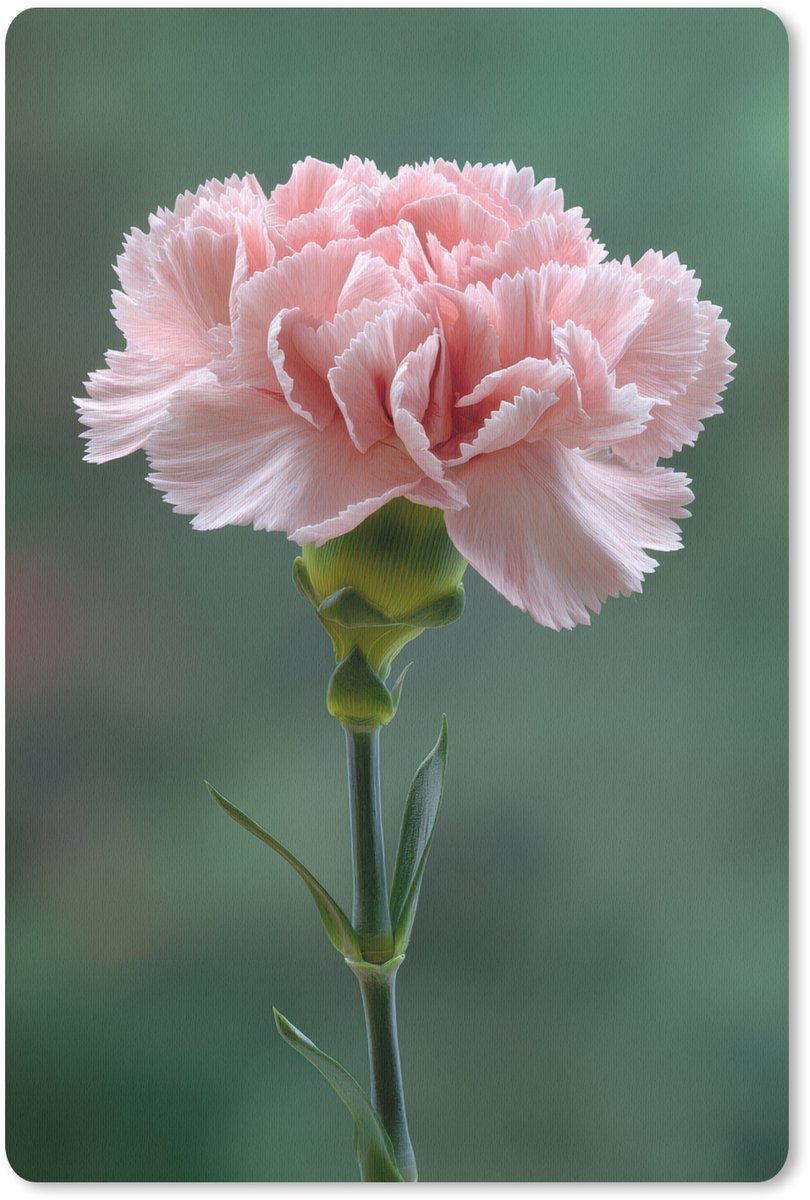 Muismat 18x27 cm - Mousepad Anjer - Roze - Bloemblaadjes - Muismatten