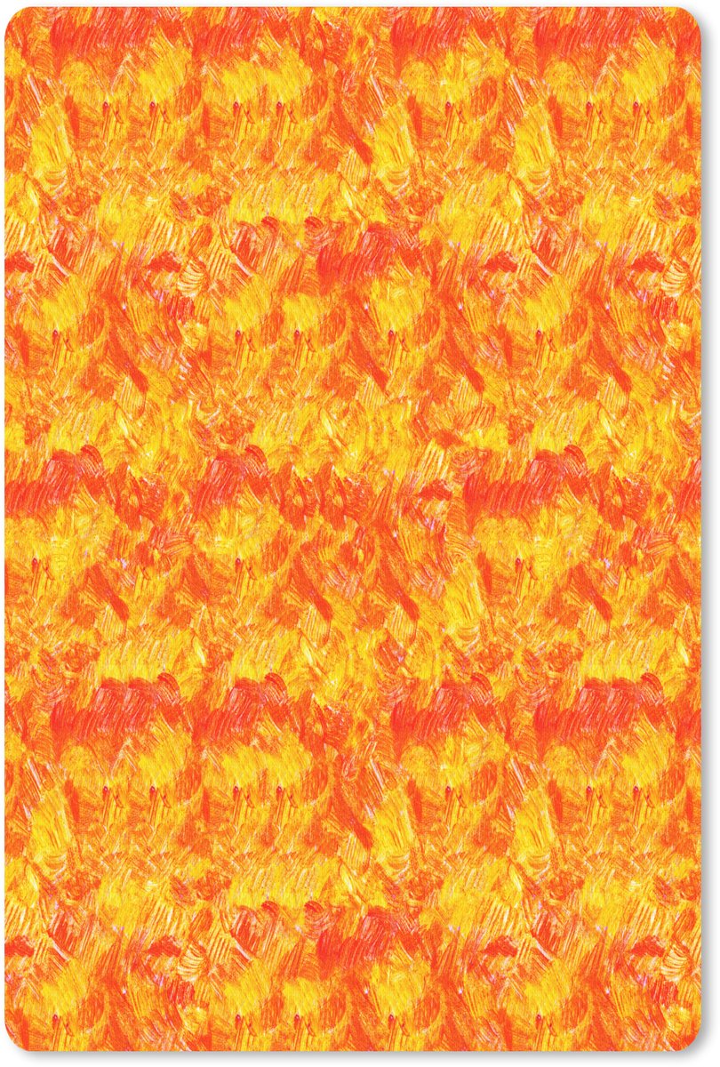 Muismat 18x27 cm - Mousepad Verf - Oranje - Geel - Muismatten