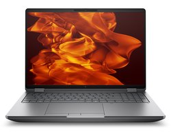 "HP ZBook Fury G1i 16 Intel Core Ultra 7 265HX Mobiel werkstation 40,6 cm (16"") WUXGA 32 GB DDR5-SDRAM 1 TB SSD NVIDIA RTX PRO 2000 Blackwell Wi-Fi 7 (802.11be) Windows 11 Pro AI Workstation, AI PC Zilver"