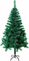 Kerstboom Kunstboom 150cm Kunstkerstboom Decoratie, Pvc Kerstboom Kerstdecoratie, Dennenboom Inclusief Metalen Standaard