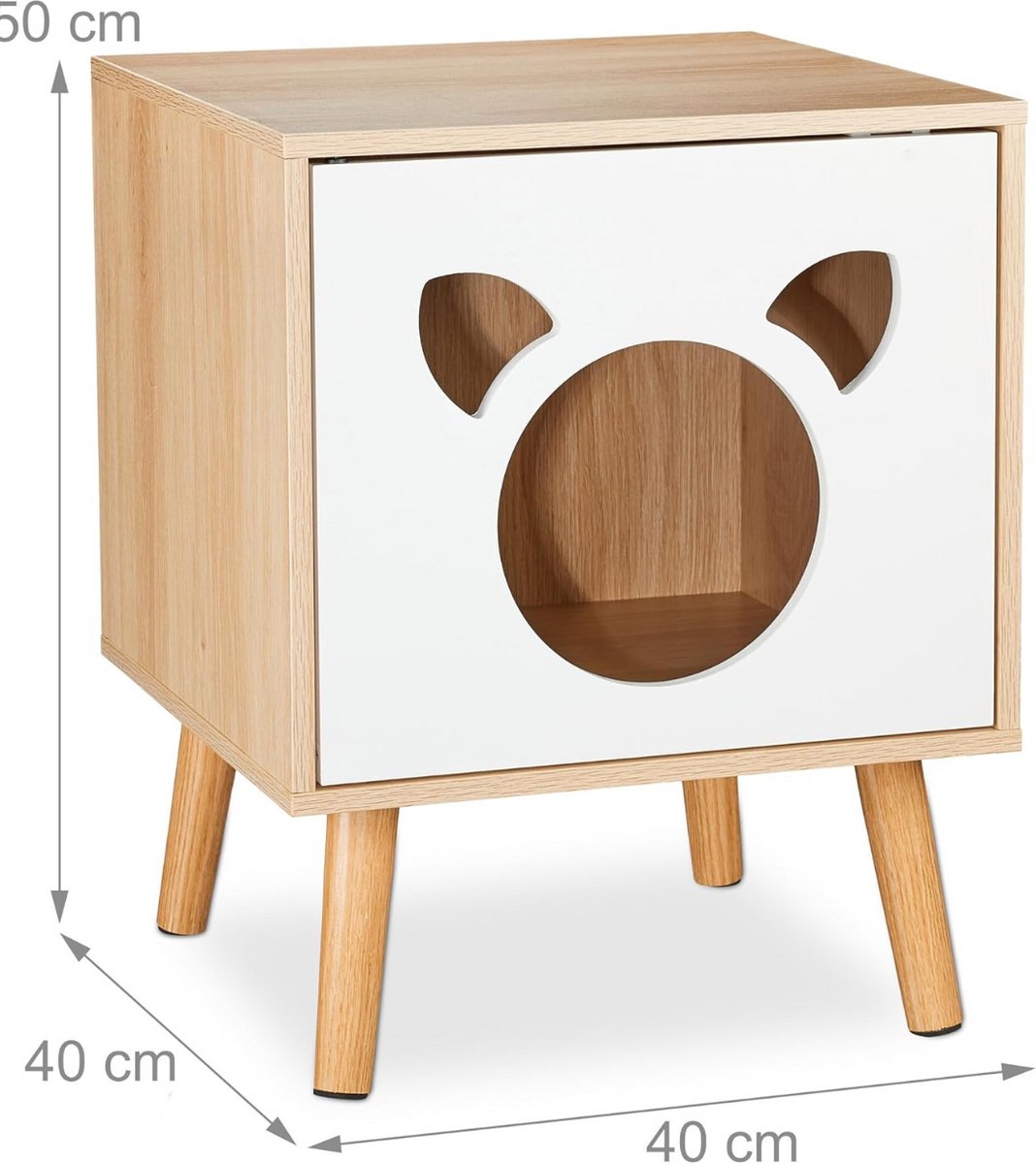 MMM® Kattenhuisjes Binnen - Kattenmand - Kattenhuis - Binnenkattenhuis, Kattenbak - met Deur