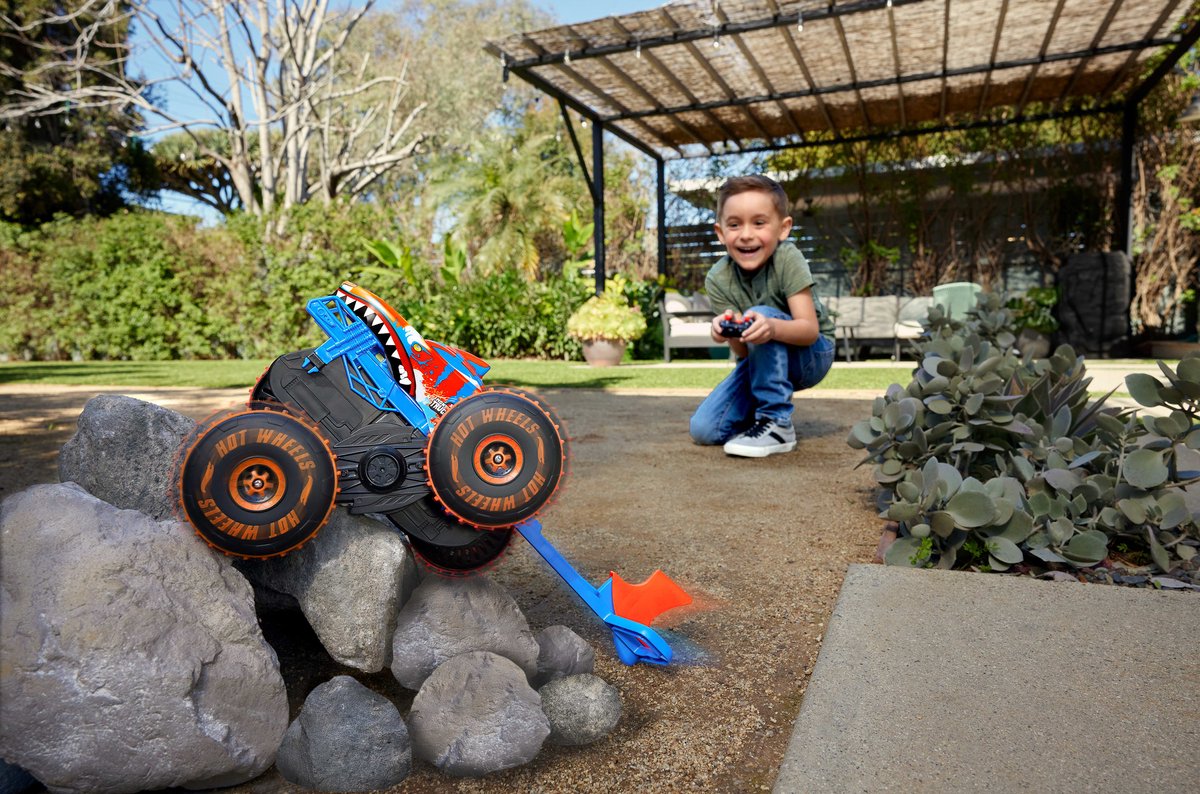 Hot Wheels Monstertrucks Tijgerhaaiklimmer - Voertuig met Afstandsbediening — afbeelding 6