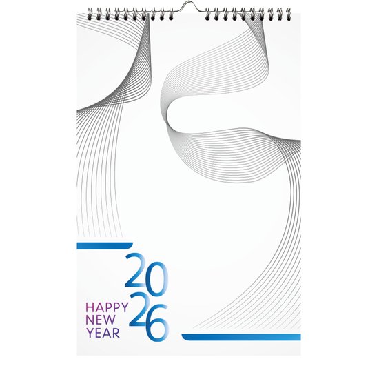 Castelli - weekkalender 2026 - met ringband - week per pagina - formaat A5 - made in Holland - wire-o gebonden - neutraal dekblad