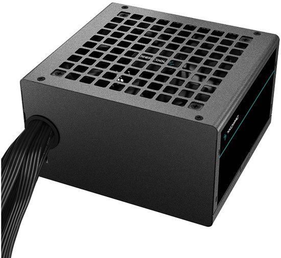 DeepCool PF750 Voeding – 750W – 80 PLUS White – ATX – 120mm Hypro Bearing Fan – Efficiëntie tot 85% – Zwarte Platte Kabels