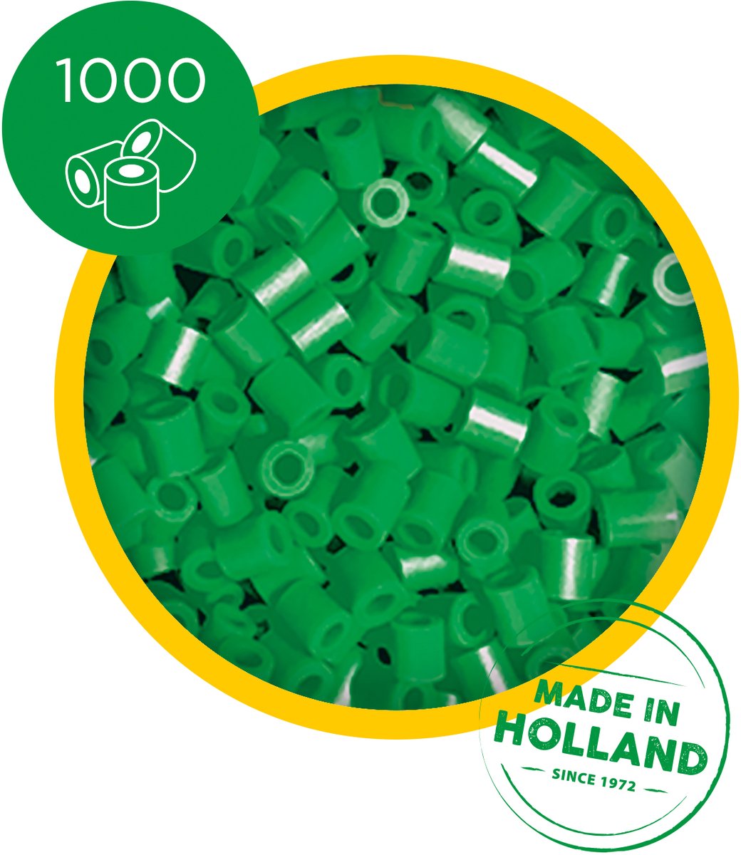 SES Creative - Beedz - Groen - Strijkkralen - 1000 Stuks - PVC Vrij - Vanaf 5 Jaar — afbeelding 4