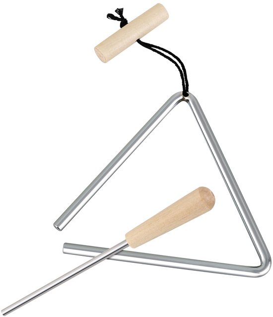 Triangel met slagstok en houder