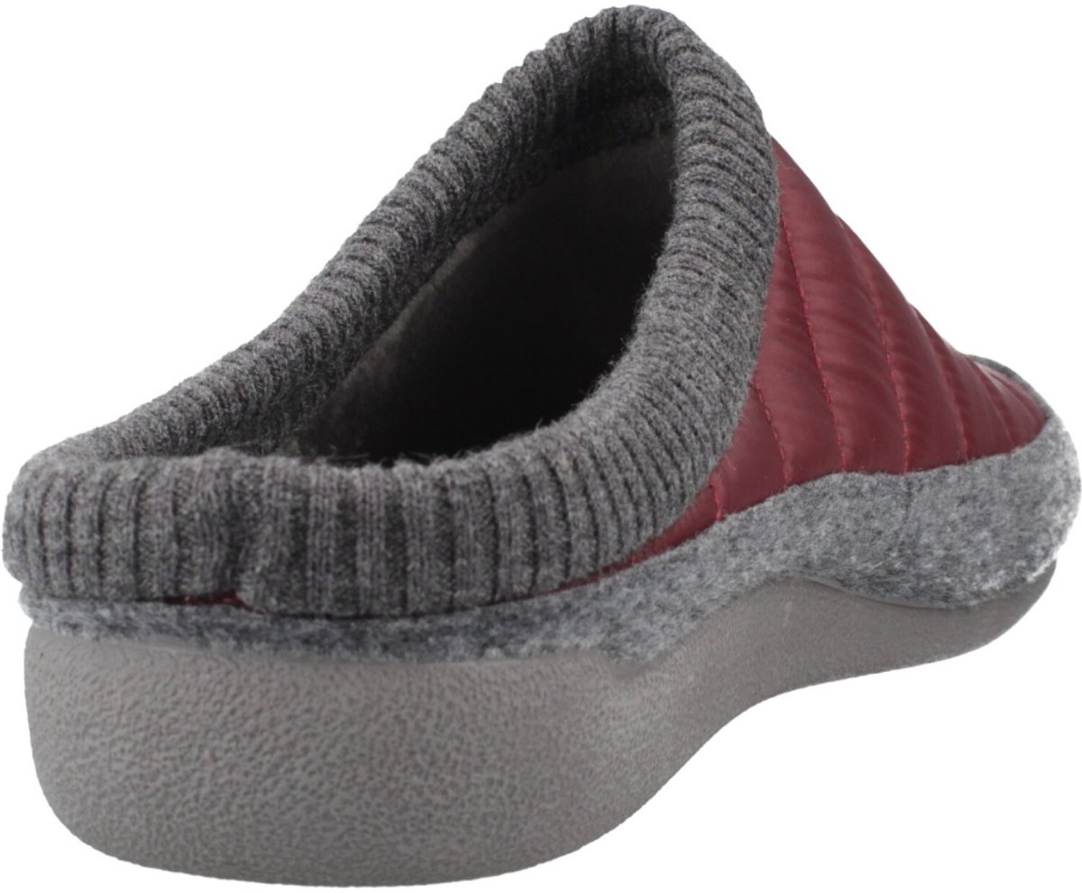 Gevoerde stoffen en vilten pantoffel in klompstijl | NIX-TK