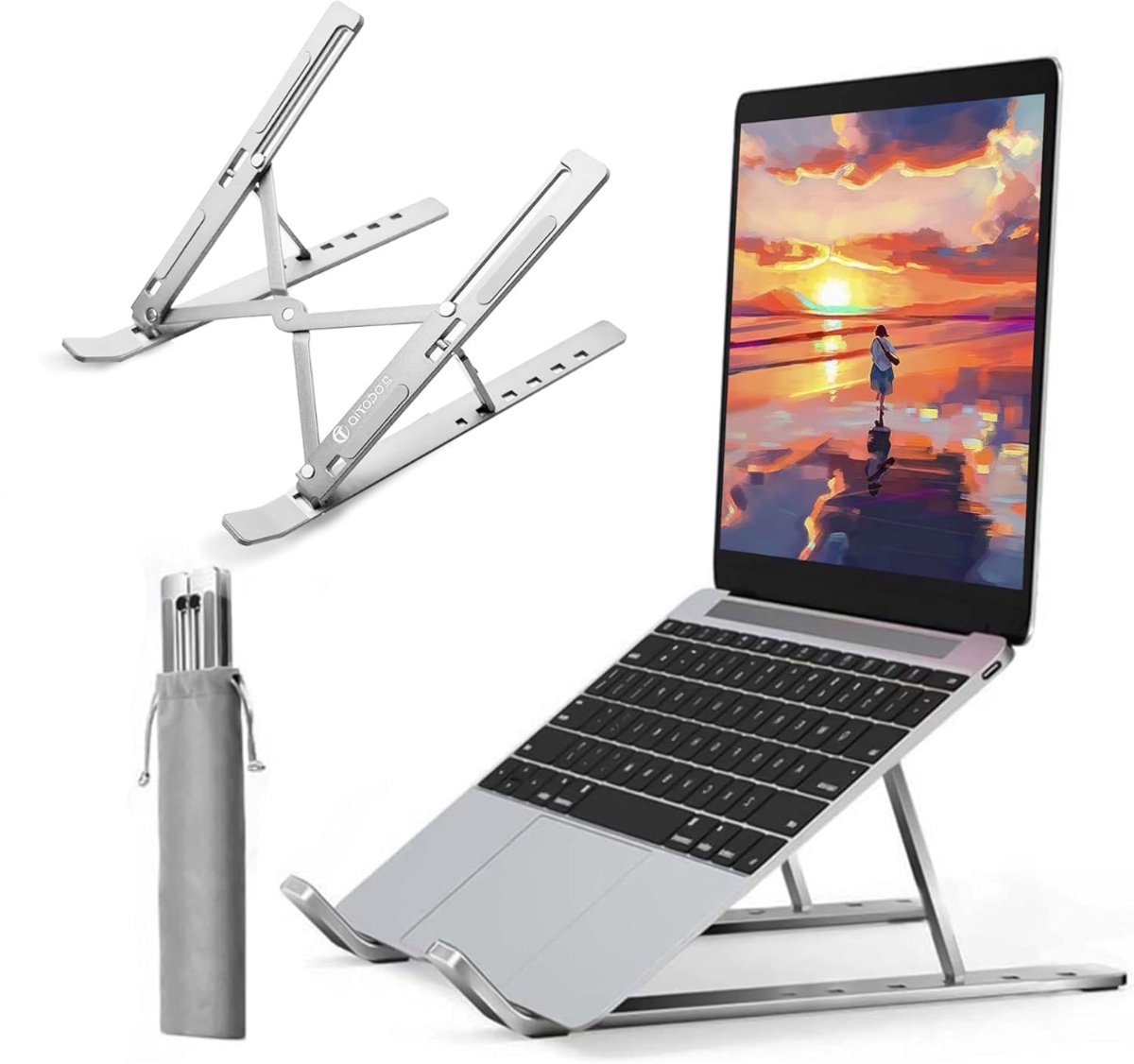 Laptop Standaard Verstelbaar - Opvouwbaar - Verhoger