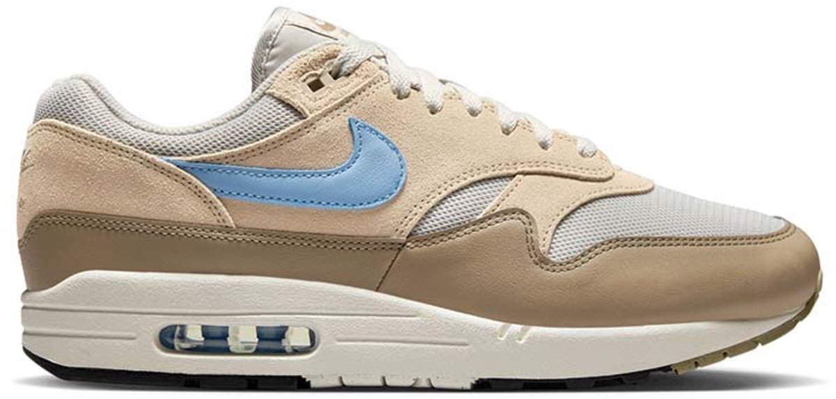 Nike Air Max 1 Essential 'Sanddrift Psychic Blue' Sneakers Unisex Beige Khaki Wit