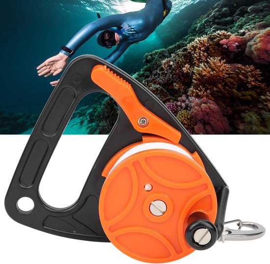 Duiklijn Reel 150ft met Handvat voor Duiken en Snorkelen - Handige Duiklijn Reel met Multifunctioneel Design — afbeelding 2