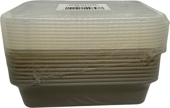 KURTT 100 stuks, maaltijdbakjes, magnetronschalen met deksels, vershoudcontainers, herbruikbaar