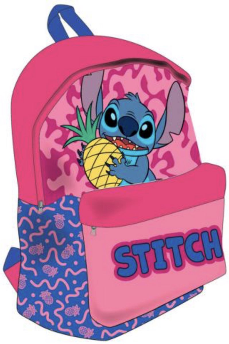 rugzak - boekentas - stitch - roze