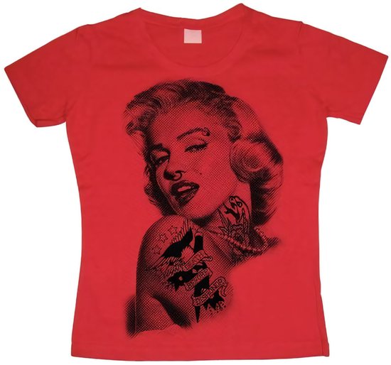 Marilyn Monroe Damen Got Attitude Girly T-Shirt SH-5-15183-H15-10 Red-XXL