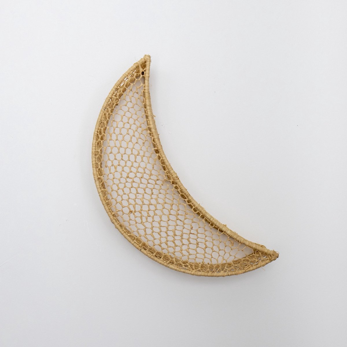 Wandlampenkap Raffia - Maan - Handmade in Marrakech