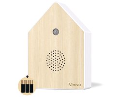Verivo Vogelhuisje met geluid - Vogelhuisje met geluid - Vogelhuisje - Sensor - Vogelgeluiden huisje voor op toilet - Incl. Batterijen - Toilet, Badkamer, gang, kantoor