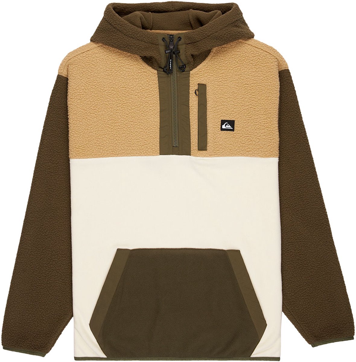 Quiksilver Ocean View Mix Up Fleece Met Kap Man Grape Leaf