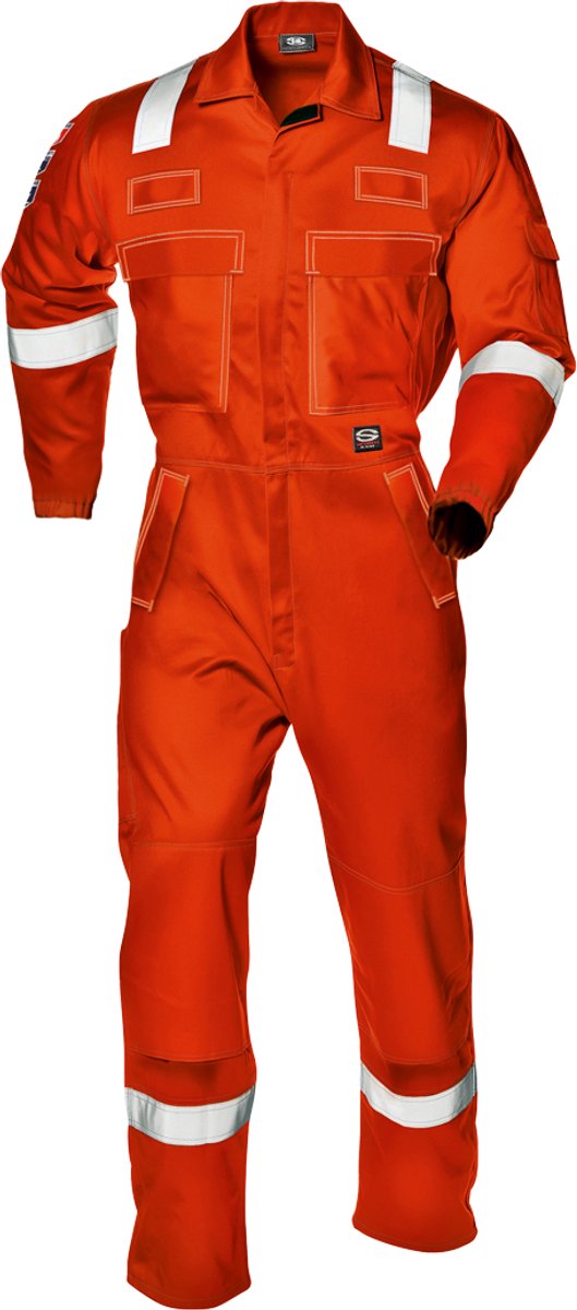 SIR SAFETY CARBOFLAME Hi Vis Reflecterend Amerikaanse Overall HEREN Overall Werkkleding Oranje - Brandvertragend