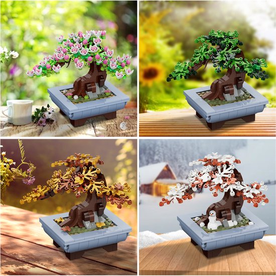 Jeu Créatif Adulte Kit Construction Arbre Bonsaï 4 Saisons HOGOKIDS - 584 Pièces, Décoration Botanique, Cadeau Créatif Lego Botanique Jeu Créatif Adulte Kit Construction Arbre Bonsaï 4 Saisons HOGOKIDS - 584 Pièces, Décoration Botanique, Cadeau Créatif Lego Botanique