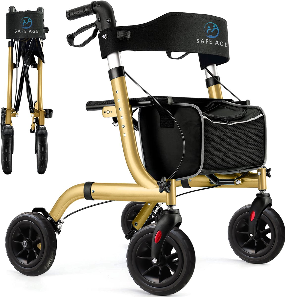 Safe Age® Lightweight Foldable Rollator 4